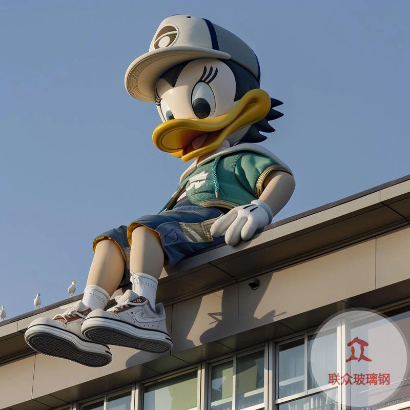 玻璃鋼雕塑定制卡通動(dòng)漫人物IP形象模型商場戶外大型美陳落地?cái)[件