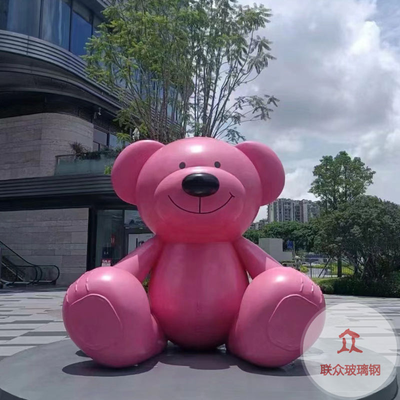 戶外園林景觀玻璃鋼卡通兔子雕塑商場售樓部小區(qū)幼兒園小動(dòng)物擺件