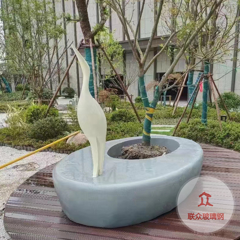 工廠玻璃鋼日字休閑座椅商場(chǎng)公園戶外玻璃鋼樹(shù)池坐凳創(chuàng)意美陳花箱