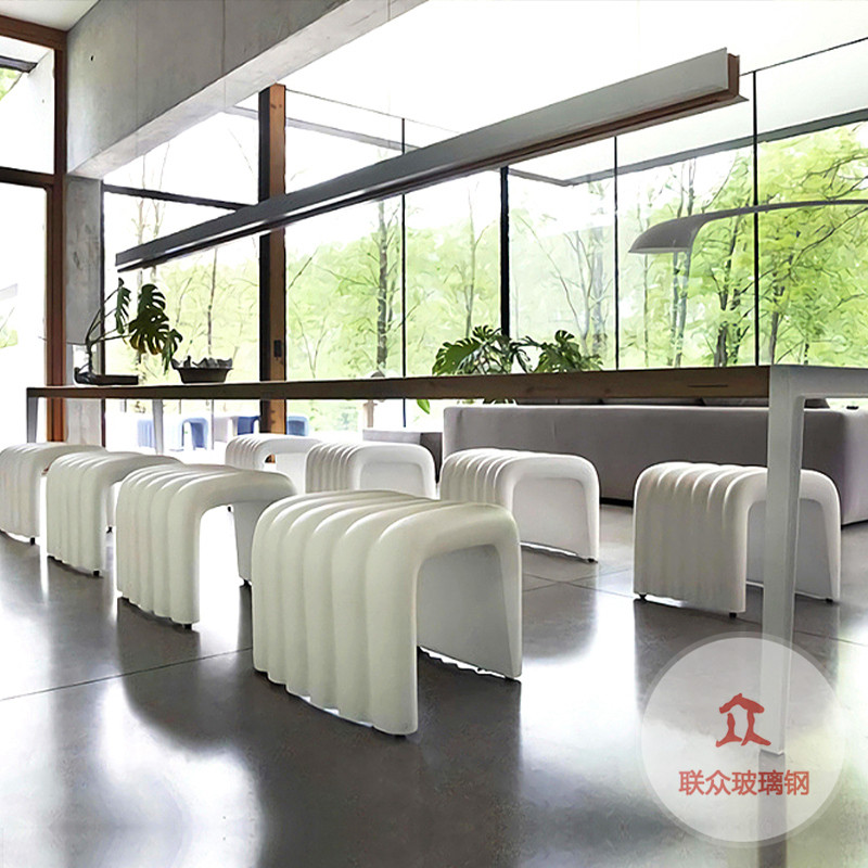 玻璃鋼商場(chǎng)休閑座椅創(chuàng)意字母坐凳休息等候區(qū)椅子藝術(shù)卡通兒童凳子